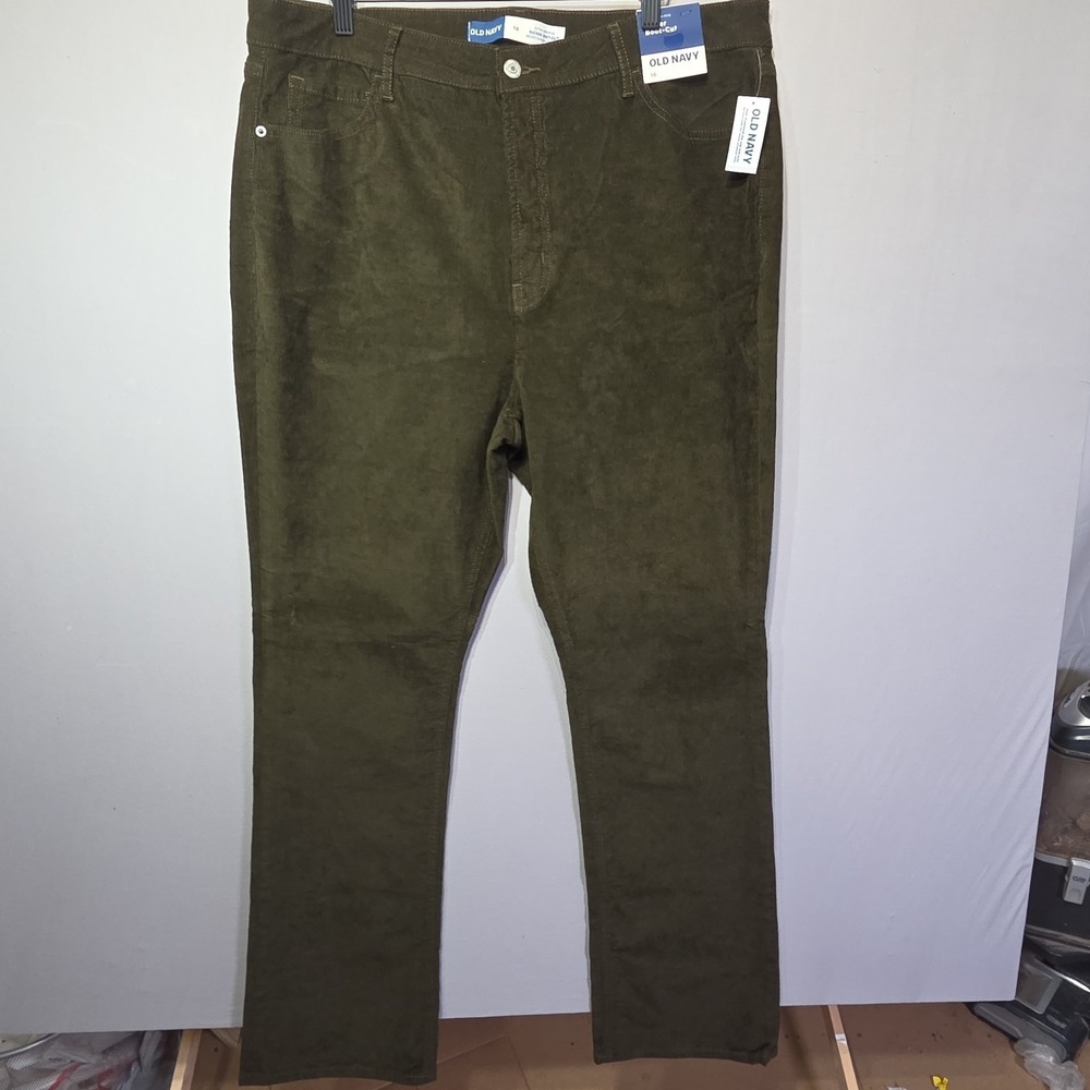 Old Navy Olive Green Corduroy Boot Cut Pants